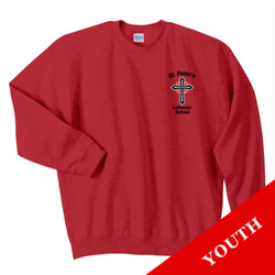 18000B - S234-E001 - EMB - Youth Crewneck Sweatshirt 