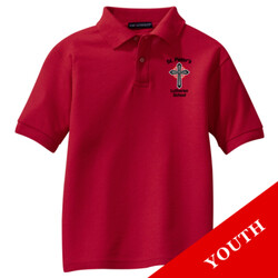 Y500 - S234-E001 - EMB - Youth Easy Care Polo 